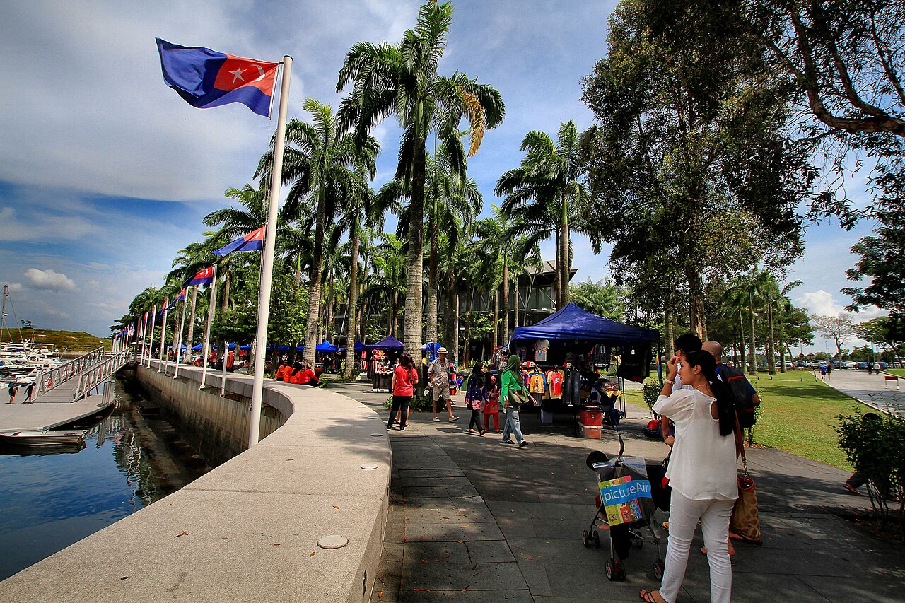 Real photo of Puteri Harbour in Johor for family transfer planning