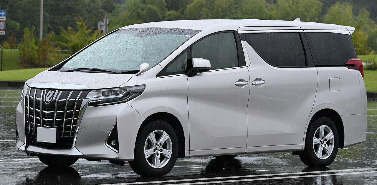 Real Toyota Alphard photo for WhatsApp private MPV vehicle confirmation